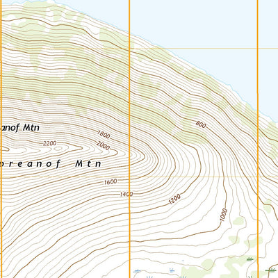 United States Geological Survey Kodiak D-4 NE, AK (2021, 25000-Scale) digital map