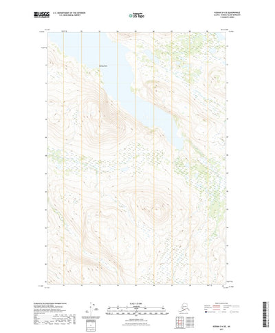 United States Geological Survey Kodiak D-4 SE, AK (2021, 25000-Scale) digital map