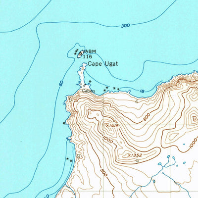 United States Geological Survey Kodiak D-6, AK (1951, 63360-Scale) digital map