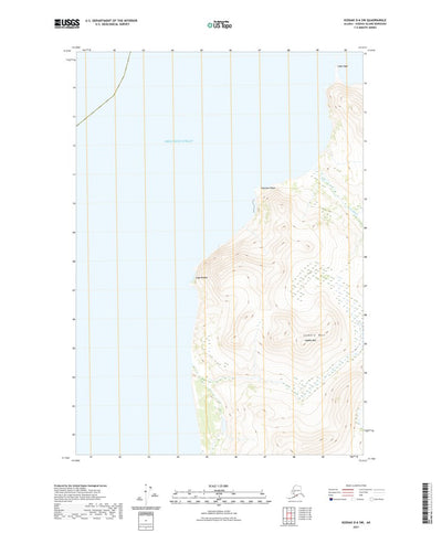 United States Geological Survey Kodiak D-6 SW, AK (2021, 25000-Scale) digital map