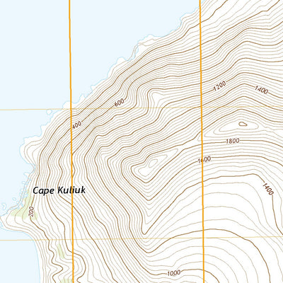 United States Geological Survey Kodiak D-6 SW, AK (2021, 25000-Scale) digital map