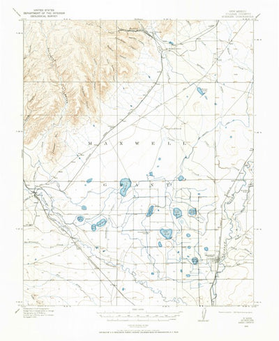 United States Geological Survey Koehler, NM (1915, 62500-Scale) digital map