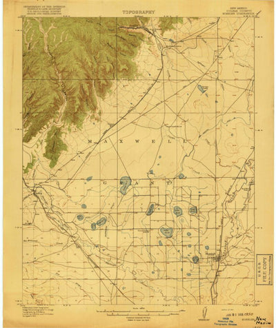 United States Geological Survey Koehler, NM (1917, 62500-Scale) digital map