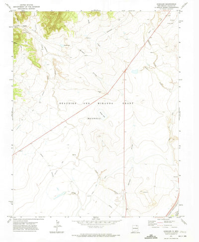 United States Geological Survey Koehler, NM (1971, 24000-Scale) digital map