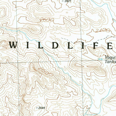 United States Geological Survey Kofa Butte, AZ (1990, 24000-Scale) digital map