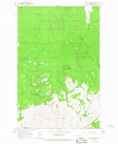 United States Geological Survey Kofford Ridge, MT (1964, 24000-Scale) digital map