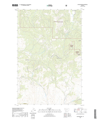 United States Geological Survey Kofford Ridge, MT (2020, 24000-Scale) digital map