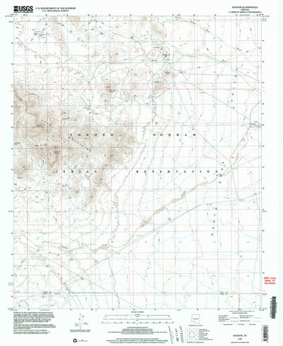 United States Geological Survey Kohatk, AZ (1996, 24000-Scale) digital map