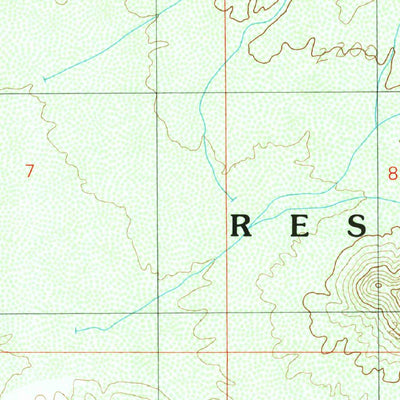 United States Geological Survey Koht Kohl Hill, AZ (1989, 24000-Scale) digital map