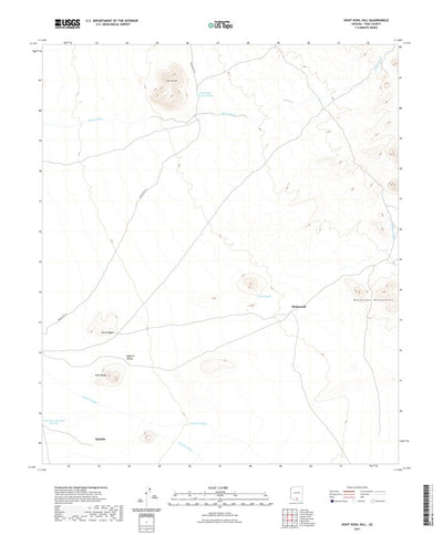United States Geological Survey Koht Kohl Hill, AZ (2021, 24000-Scale) digital map