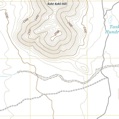 United States Geological Survey Koht Kohl Hill, AZ (2021, 24000-Scale) digital map