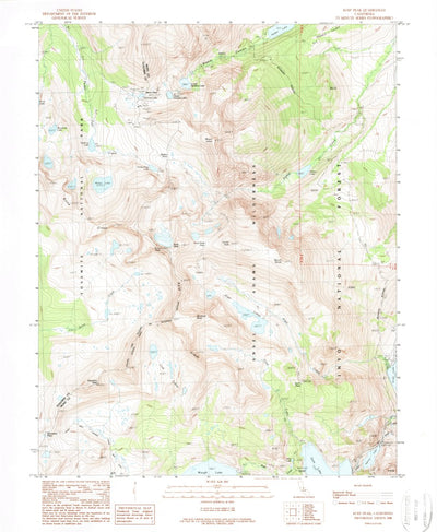 United States Geological Survey Koip Peak, CA (1988, 24000-Scale) digital map