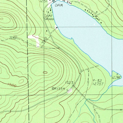 United States Geological Survey Kokadjo, ME (1988, 24000-Scale) digital map