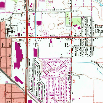 United States Geological Survey Kokomo East, IN (1960, 24000-Scale) digital map