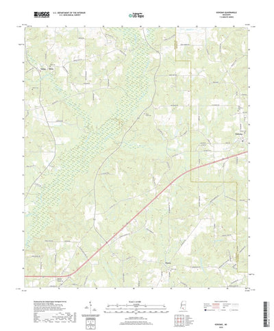 United States Geological Survey Kokomo, MS (2020, 24000-Scale) digital map