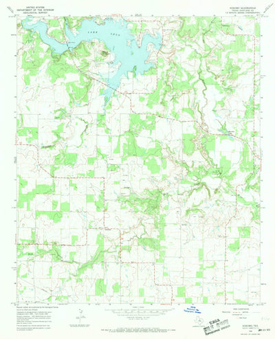 United States Geological Survey Kokomo, TX (1966, 24000-Scale) digital map