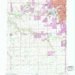 United States Geological Survey Kokomo West, IN (1992, 24000-Scale) digital map