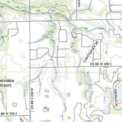 United States Geological Survey Kokomo West, IN (2022, 24000-Scale) digital map