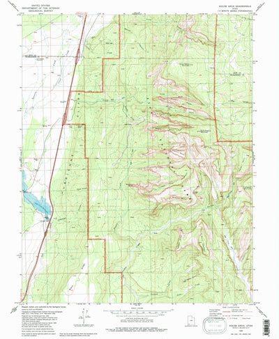 United States Geological Survey Kolob Arch, UT (1980, 24000-Scale) digital map