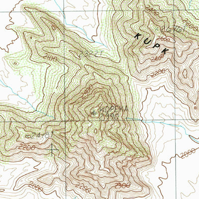 United States Geological Survey Kom VO, AZ (1988, 24000-Scale) digital map
