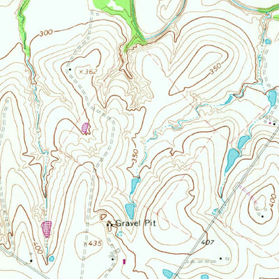 United States Geological Survey Komensky, TX (1965, 24000-Scale) digital map