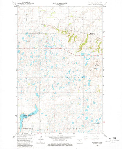 United States Geological Survey Kongsberg, ND (1981, 24000-Scale) digital map