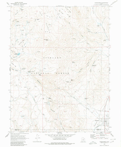 United States Geological Survey Koosharem, UT (1968, 24000-Scale) digital map