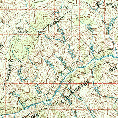 United States Geological Survey Kooskia, ID (1981, 100000-Scale) digital map