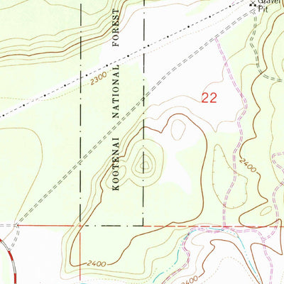 United States Geological Survey Kootenai Falls, MT (1963, 24000-Scale) digital map