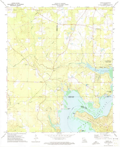 United States Geological Survey Koran, LA (1972, 24000-Scale) digital map