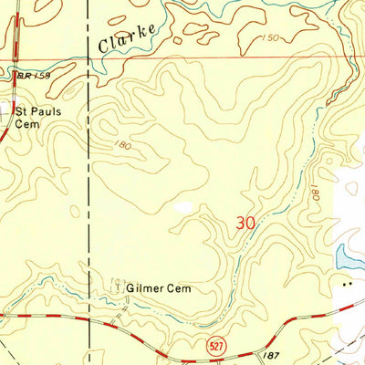 United States Geological Survey Koran, LA (1972, 24000-Scale) digital map