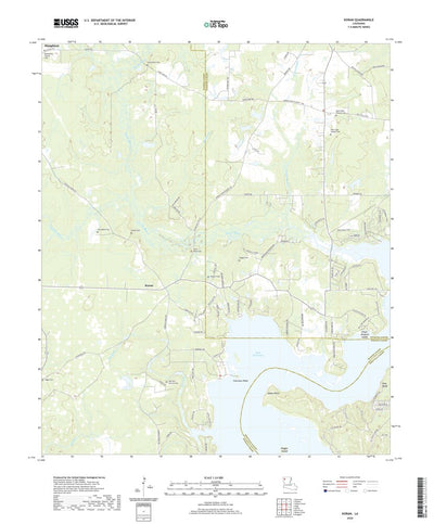 United States Geological Survey Koran, LA (2020, 24000-Scale) digital map