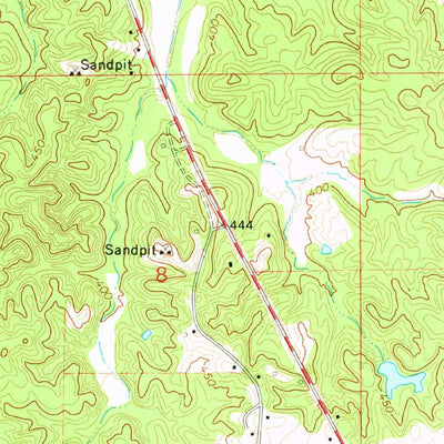 United States Geological Survey Kosciusko, MS (1964, 24000-Scale) digital map
