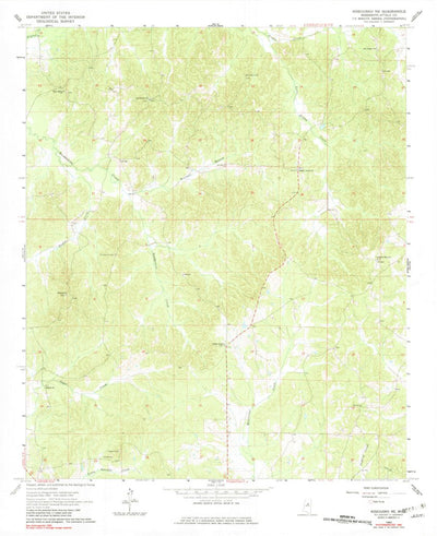 United States Geological Survey Kosciusko NE, MS (1964, 24000-Scale) digital map