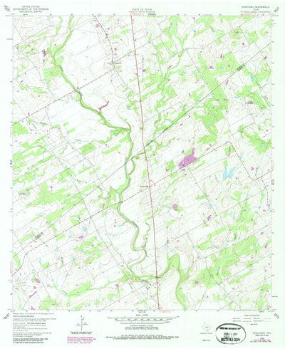 United States Geological Survey Kosciusko, TX (1960, 24000-Scale) digital map