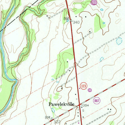 United States Geological Survey Kosciusko, TX (1960, 24000-Scale) digital map