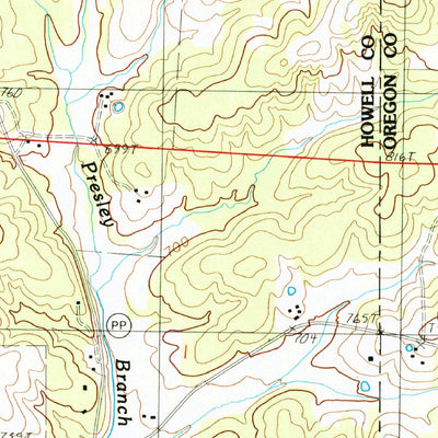 United States Geological Survey Koshkonong, MO (1986, 24000-Scale) digital map