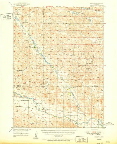 United States Geological Survey Koshopah, NE (1951, 62500-Scale) digital map