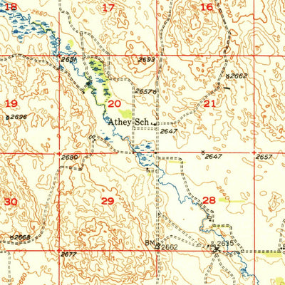 United States Geological Survey Koshopah, NE (1951, 62500-Scale) digital map
