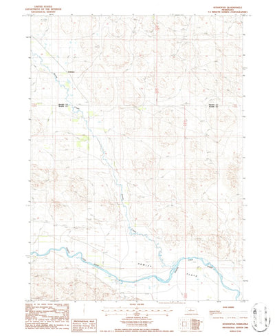 United States Geological Survey Koshopah, NE (1986, 24000-Scale) digital map