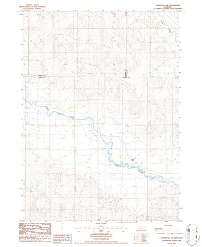 United States Geological Survey Koshopah SW, NE (1986, 24000-Scale) digital map