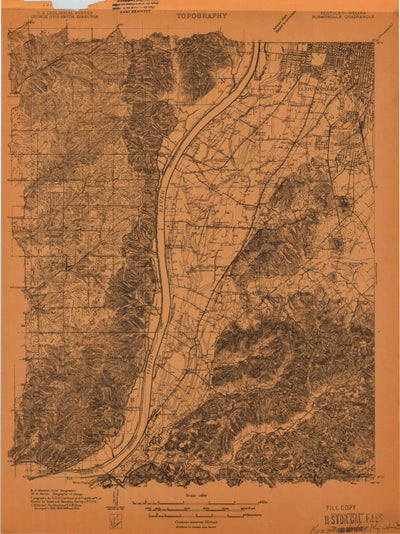 United States Geological Survey Kosmosdale, KY-IN (1909, 48000-Scale) digital map