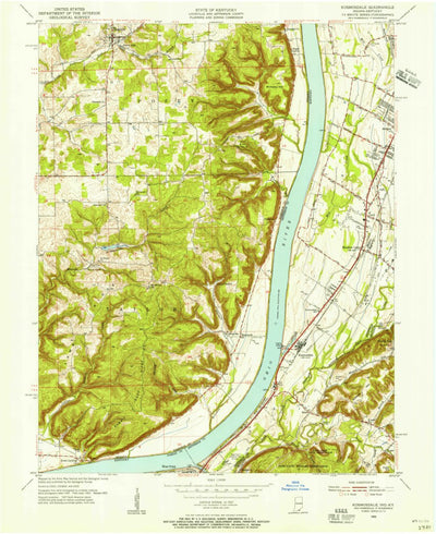United States Geological Survey Kosmosdale, KY-IN (1955, 24000-Scale) digital map