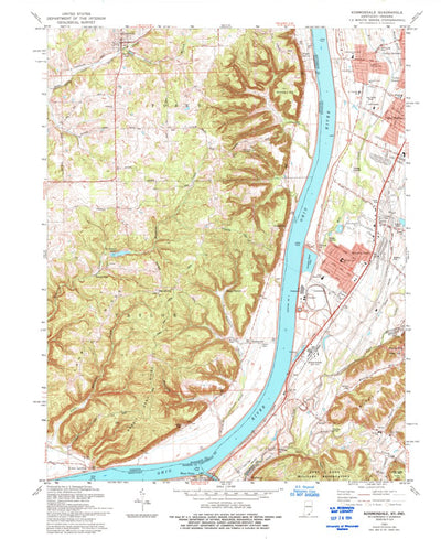 United States Geological Survey Kosmosdale, KY-IN (1981, 24000-Scale) digital map