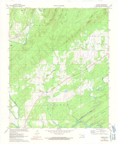 United States Geological Survey Kosoma, OK (1972, 24000-Scale) digital map