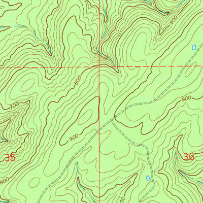 United States Geological Survey Kosoma, OK (1972, 24000-Scale) digital map