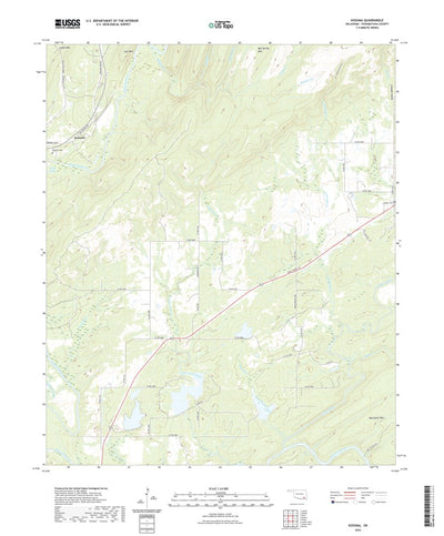 United States Geological Survey Kosoma, OK (2022, 24000-Scale) digital map