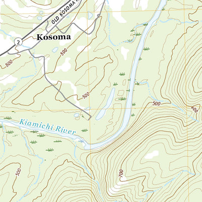 United States Geological Survey Kosoma, OK (2022, 24000-Scale) digital map