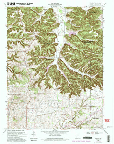 United States Geological Survey Kossuth, IN (1963, 24000-Scale) digital map