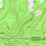 United States Geological Survey Kossuth, PA (1963, 24000-Scale) digital map